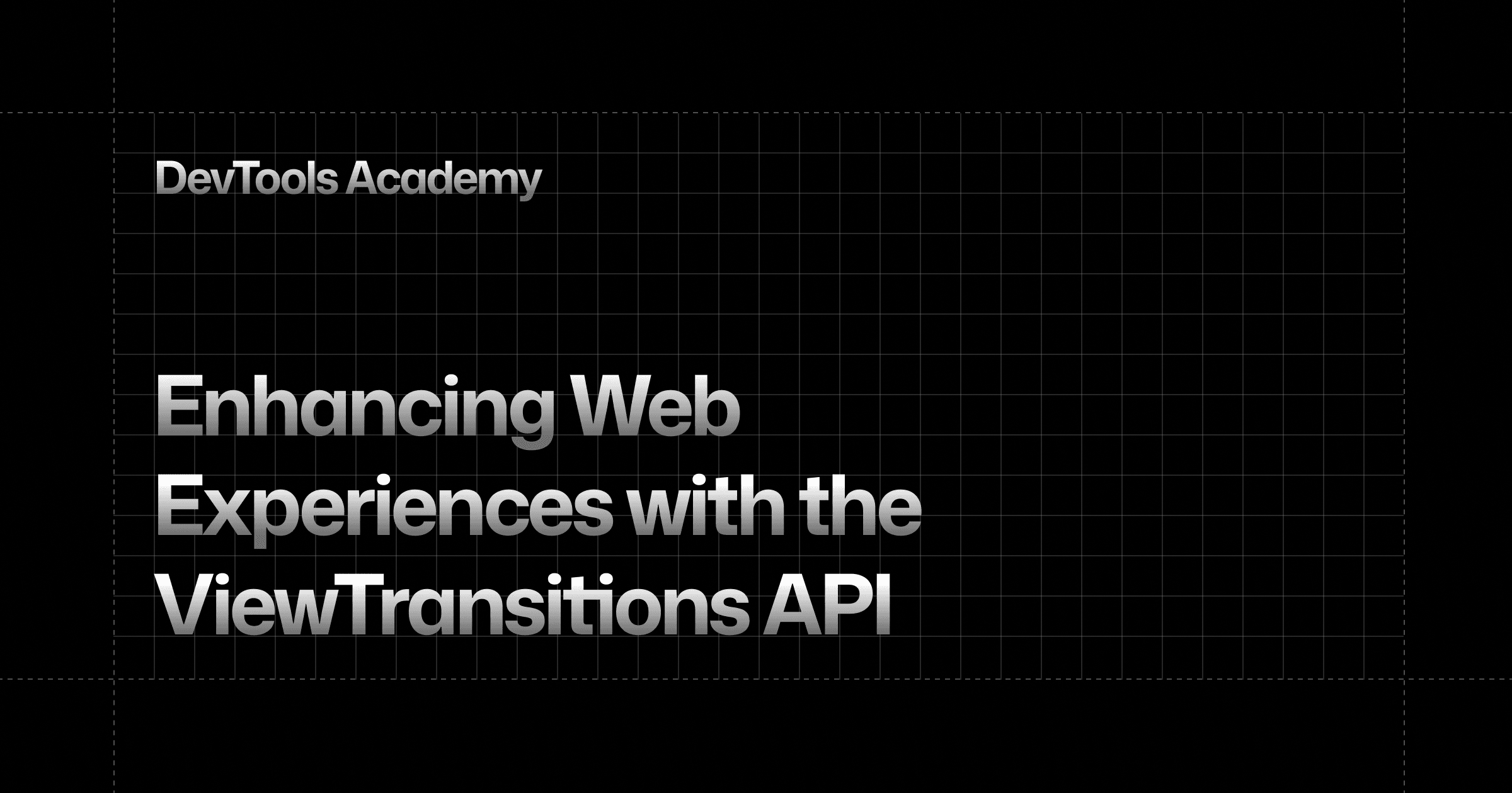 Cover image for "Enhancing Web Experiences with the View Transitions API"