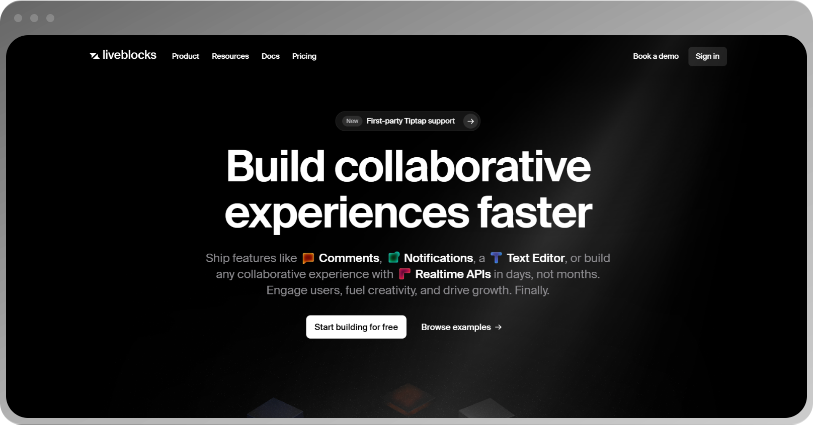 Liveblocks interface