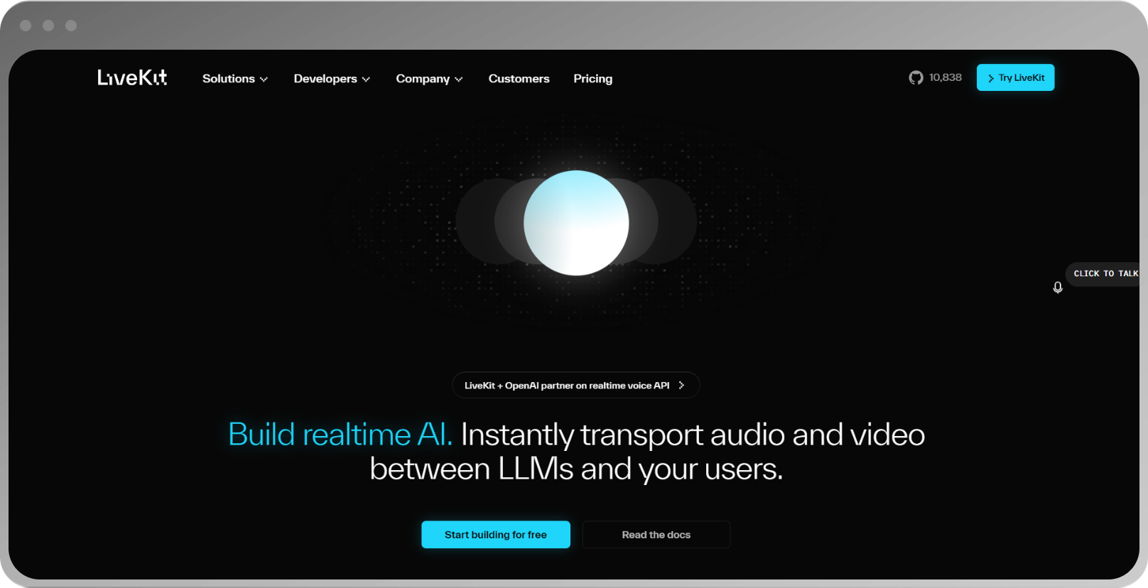 Livekit interface